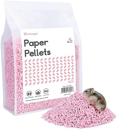 Niteangel Hamster Paper Pellets Bedding 18LB Pink