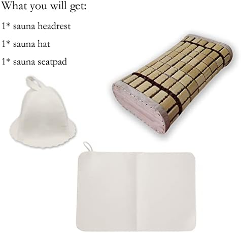 NUIBY Bamboo Sauna Headrest Pillow Set
