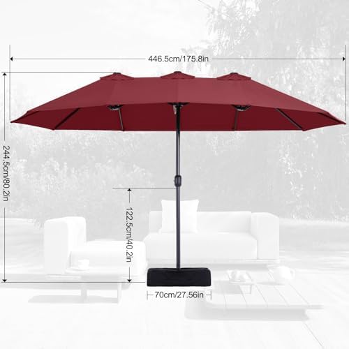MasterCanopy patio umbrella with base