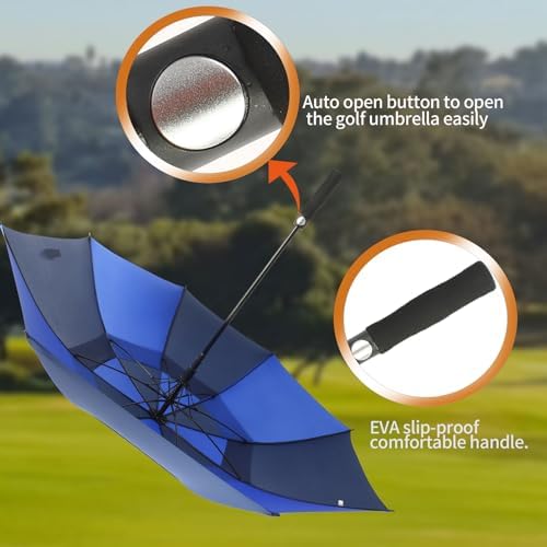 Automatic Open Windproof Golf Umbrella Extra Large Durable