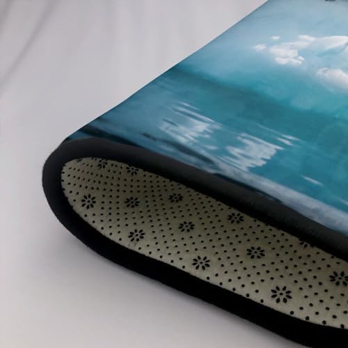 Three-Polar Bear Flannel Non-Slip Mat Multiple Sizes