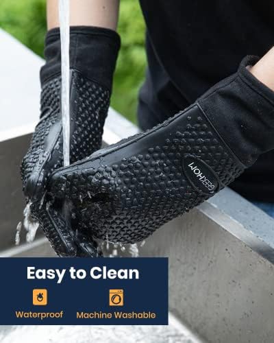 Heat-Resistant Silicone Grilling Gloves for Barbecue Cooking