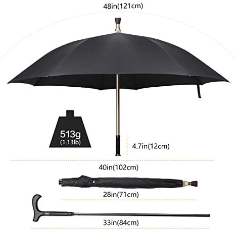 2-in-1 Windbreak Umbrella for hiking camping and rain