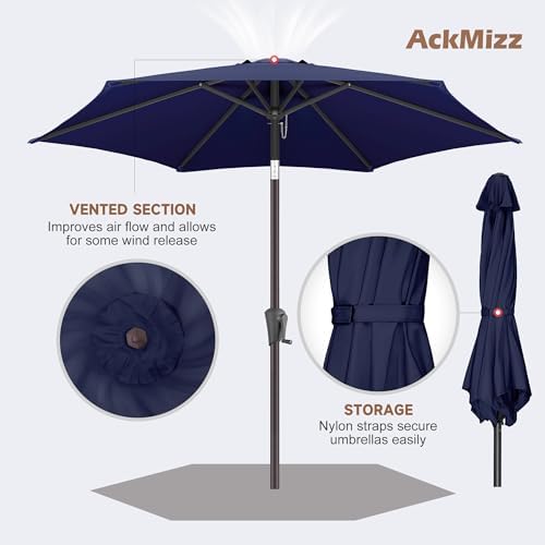 9 Foot Outdoor Patio Umbrella with UV Protection and Waterproof Coating