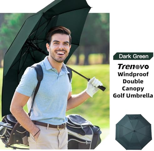 Trenovo Golf Umbrella Lightweight Double Canopy