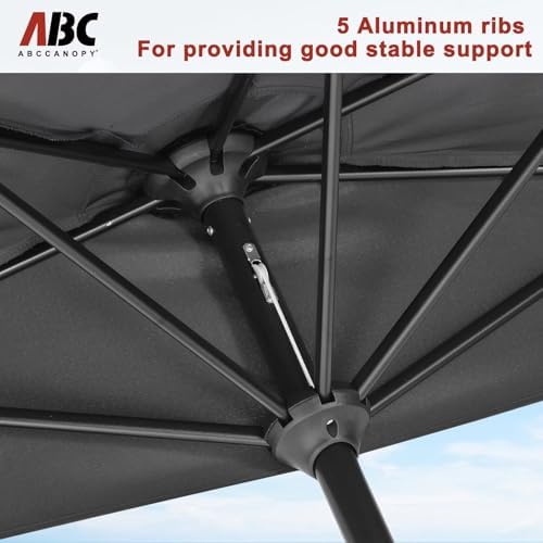 ABCCANOPY Half Round Patio Umbrella