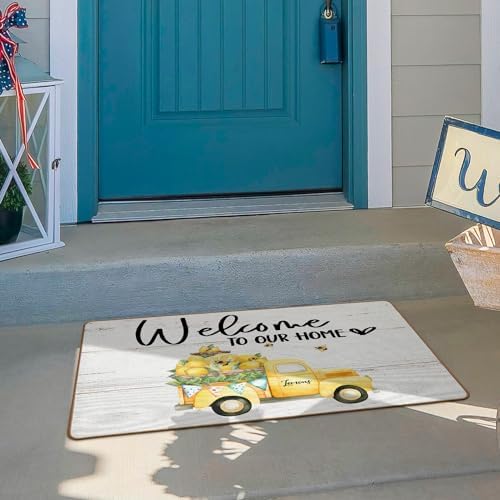 Welcome Mat Lemon Decor