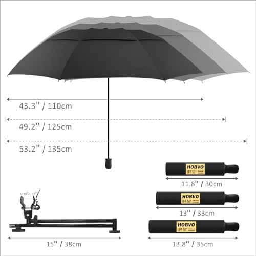UPF 50 Golf Umbrella UV Protecting Shade