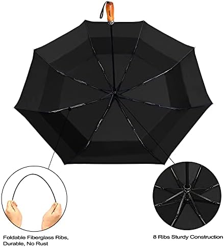 Lejorain Golf Umbrella - Lightweight Double Canopy Portable