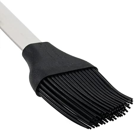 Mr Bar-B-Q Basting Brush Black Elevates tool head to prevent messes