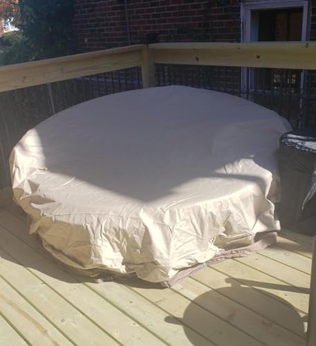 JC Outdoor Daybed Cover - Round 90-inch Water Resistant patio furniture