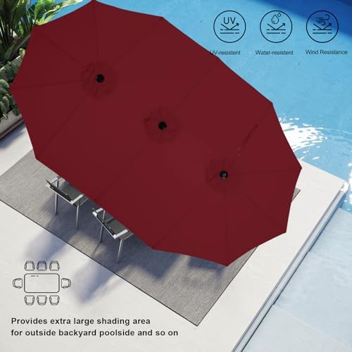 MasterCanopy patio umbrella with base