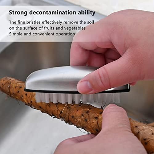 Buchaois Dual-Purpose Fruit Vegetable Nail Cleaning Brush