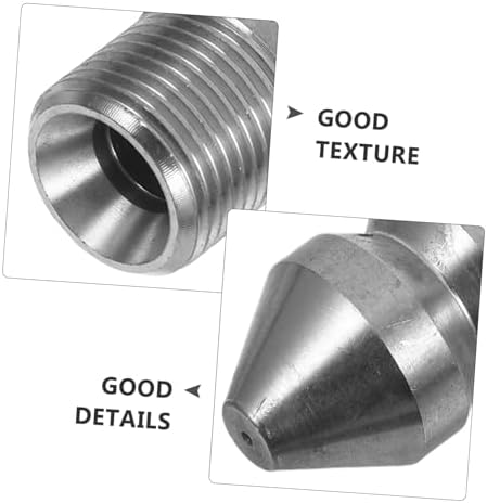 BESPORTBLE High Pressure Stainless Steel Sewer Cleaning Nozzle 38 Male Thread