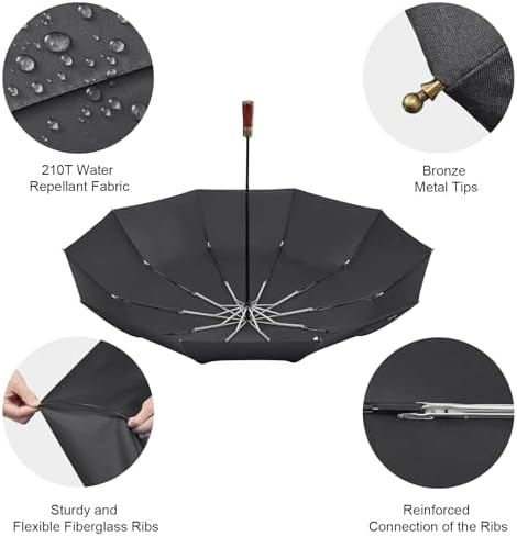 G4Free 54 Inch Windproof Golf Umbrella for Travel