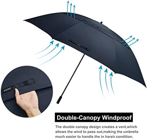 G4Free 80-Inch Golf Umbrella Double Canopy for 6 to 7 Growth