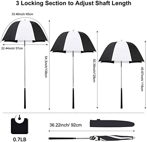 Prospo Golf Club Umbrella with Flex Canopy