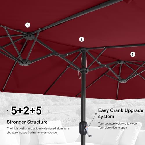 MasterCanopy patio umbrella with base