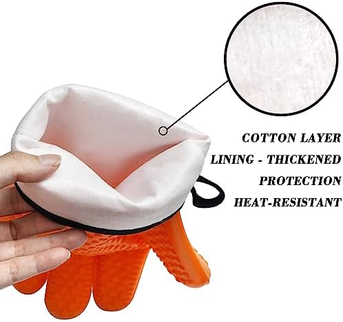 Heat-Resistant Silicone Gloves for Grill BBQ