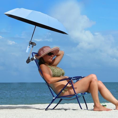 Adjustable UV Shade Chair Umbrella for Beach Camping