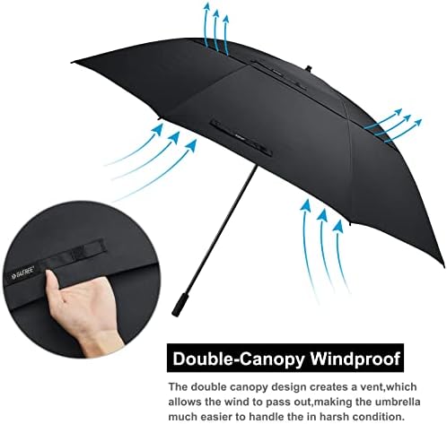G4Free 80 Inch Oversize Golf Umbrella Double Canopy Windproof