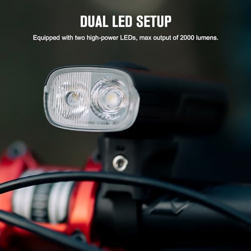 1000 Lumens Bike Light with Remote Control waterproof reusable