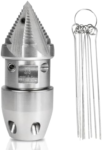 Bghdas 70 LMIN Stainless Steel 38 NPT Cleaning Nozzle Silver Head