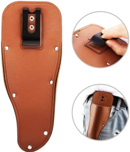 2-Piece Garden Pruner Holster - Durable Premium Leather Scabbard