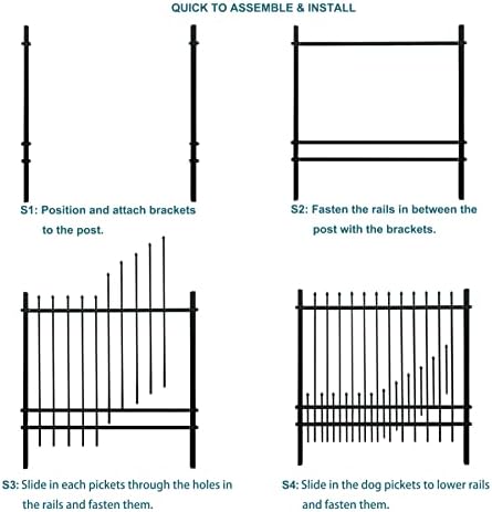 Easy to Install Durable Metal Fence