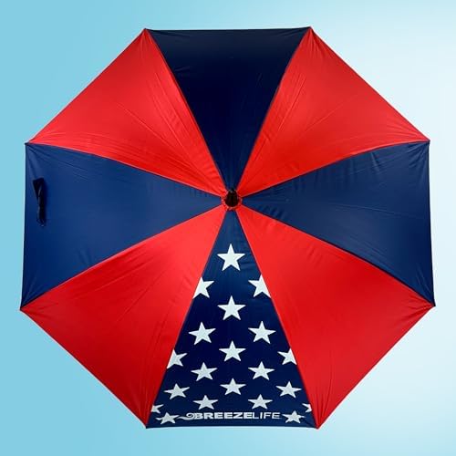 Original Breeze Life District Sun Umbrella with Built-in Fan and Mist