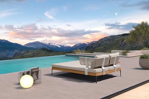 Purple Leaf 7 Piece Outdoor Sofa Set with Daybed Tables