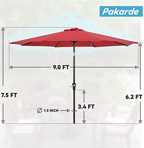 Pakade Patio Umbrella 9FT