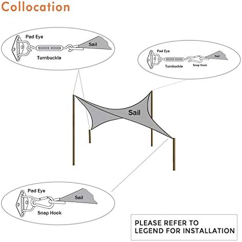 High-Quality Shade Sail Hardware Kit for Outdoor Use