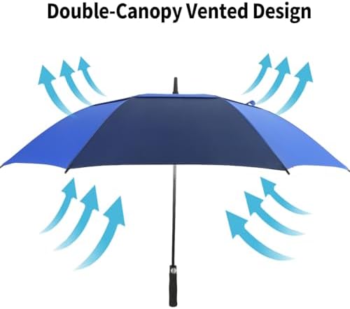 Automatic Open Windproof Golf Umbrella Extra Large Durable