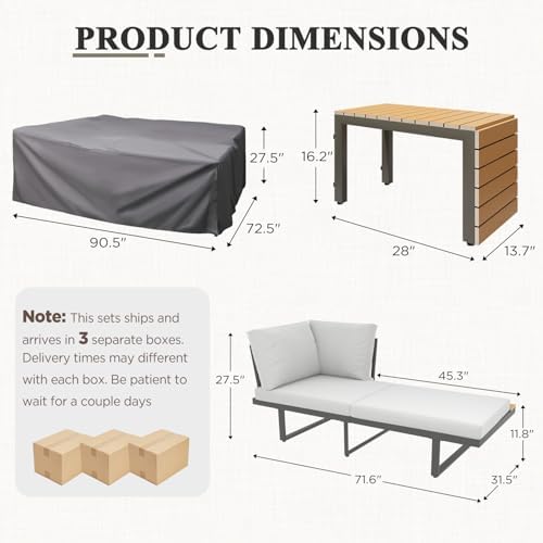 Stylish 4-Piece Patio Furniture