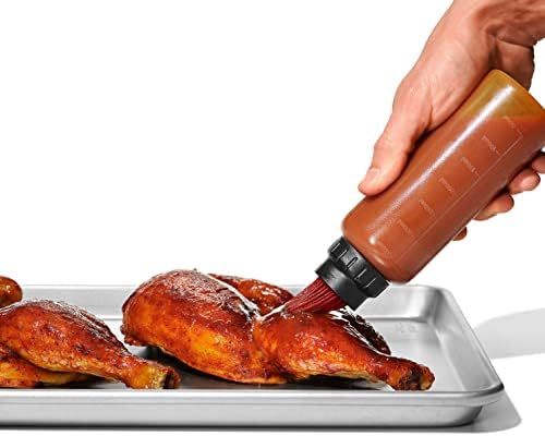 OXO Good Grips Delightful Grilling Tool Set Basting Bottle with Valve Clear