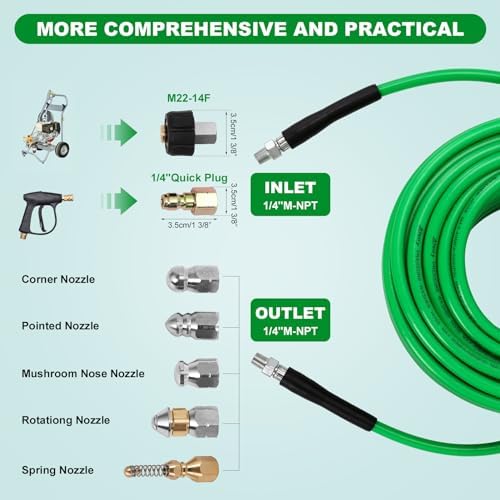 Sewer Jetter Kit for Pressure Washer
