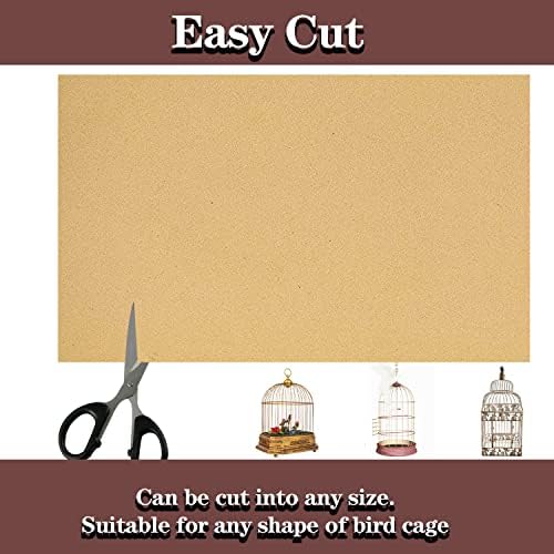 30PCS Bird Cage Gravel Liner Paper Kit