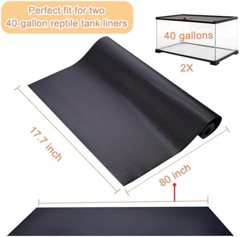 Premium Reptile Tank Mat for Bearded Dragons More