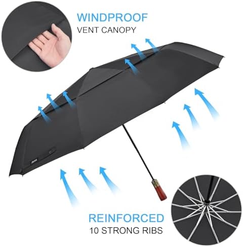 G4Free 54 Inch Windproof Golf Umbrella for Travel