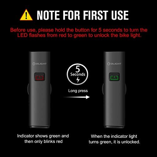 Bike Safe Rechargeable OLIGHT RN 800 400 LED Lights 800 Lumens More