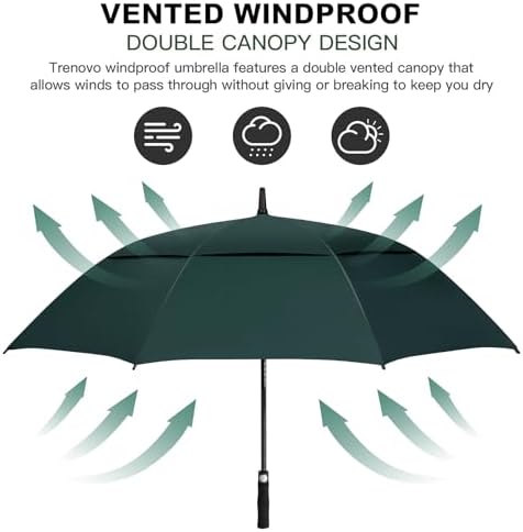 Trenovo Golf Umbrella Lightweight Double Canopy