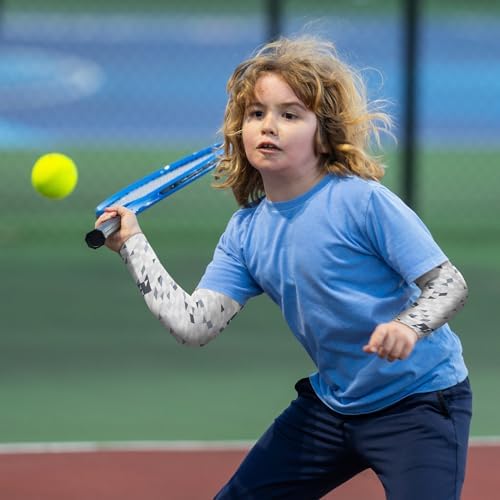 Kids Baseball Arm Sleeves UV Protection Cooling Compression for Boys Girls