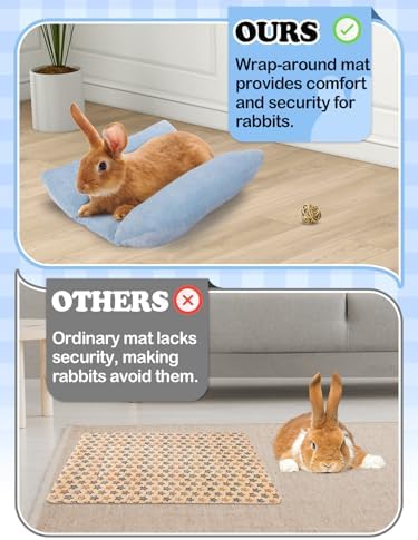 MEWTOGO Rabbit Bed 157 x 14 Inch Soft Cuddle Mat