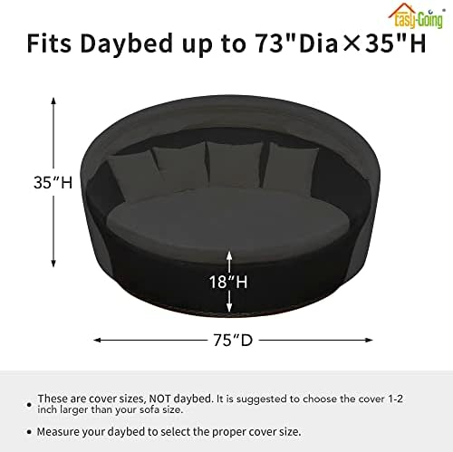 Easy-Going 600D Outdoor Daybed Cover