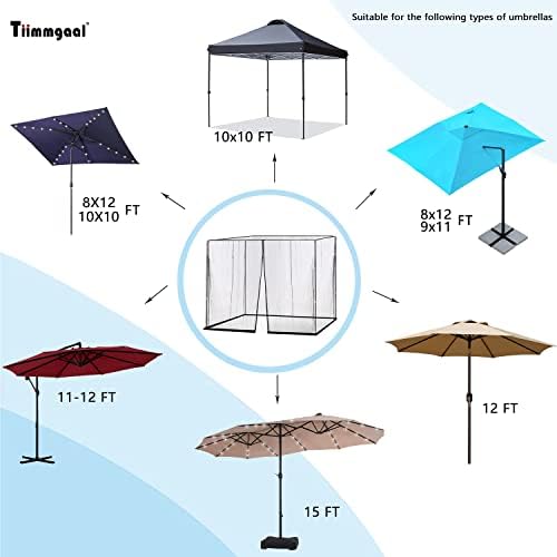 14FT Outdoor Umbrella Net for patio