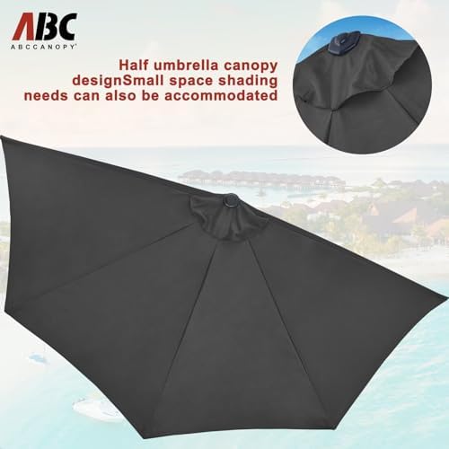 ABCCANOPY Half Round Patio Umbrella