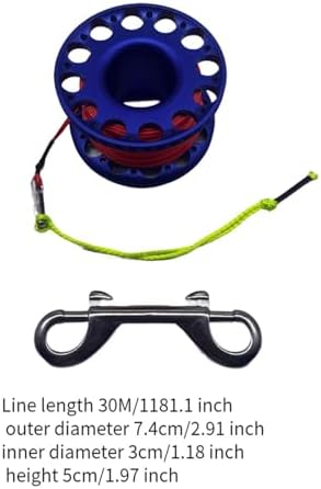 Diving Reel Aluminum Compact Double End Bolt Snap Durable