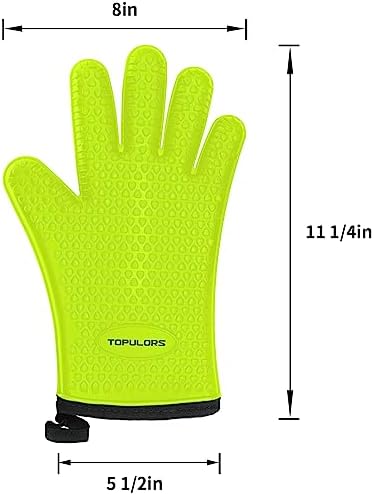Heat-Resistant Silicone Gloves for BBQ Grilling and Cooking