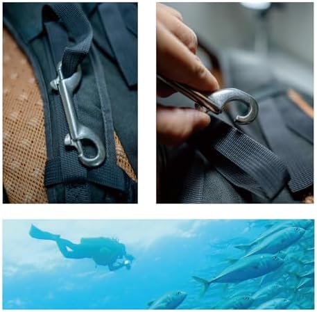 YUEX MER 316 Stainless Steel Double Ended Snap Clip 70g